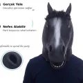 BUĞZ Gerçekçi At Kafası Maskesi Siyah Renk