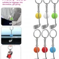 BUĞZ Gerçekçi Golf Tasarımlı Şık Anahtarlık Kolye Çanta Süsü Golf Keychain