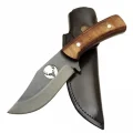 BUĞZ Geyikli Ycl3 Eskitme Avcı Bıçağı 20cm - Ahşap Sap, Kılıflı