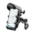 BUĞZ Gidon Bağlantılı Güneş Ve Yağmur Korumalı 360° Derece Ayarlanabilir Motosiklet Bisiklet Telefon Tutucu