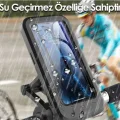BUĞZ Gidon Bağlantılı Su Geçirmez Mıknatıslı Motorsiklet Telefon Tutucu