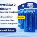 BUĞZ Gillette Blue 2 Maximum Tek Kullanımlık Tıraş Bıçağı 5 Adet Ekonomik Paket