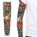 BUĞZ Giyilebilir Kol Dövmesi Çorap Dövme 3D Baskılı Kol Bacak Dövme 2 Adet Model 8