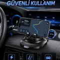 BUĞZ Gizlenebilir Telefon Numaralı Araç İçi Telefon Tutucu Torpido Üstü Telefon Standı