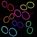  Glow Stick Yuvarlak Parti Gözlüğü 6 Adet