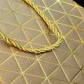 BUĞZ Gold Geometrik Desenli Orta Boy Karton Hediye Çantası