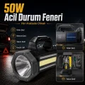 BUĞZ Gold  Gp-620 Solar Şarjlı 50 Watt Güçlü Kamp El Feneri Takım Çantalı