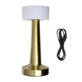 BUĞZ Gold Kare LED Masa Lambası Şarjlı Dimmer Kontrollü Dekoratif Işık