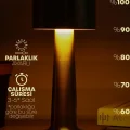 BUĞZ Gold Metal Dokunmatik Şarjlı Masa Lambası 3 Işık Parlaklık Ayarlı Gece Abajuru LED