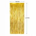 BUĞZ Gold Metalize Parti Perdesi 100x200 cm – Kapı ve Arka Fon Perdesi