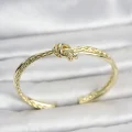 BUĞZ Gold Renk Düğüm Model Pirinç Kadın Bileklik