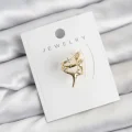 BUĞZ Gold Renk Pirinç Diken Model Kıkırdak Earcuff Küpe