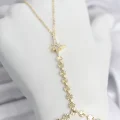 BUĞZ Gold Renk Pirinç Kutup Yıldızı Zirkon Taşlı Şahmeran