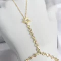 BUĞZ Gold Renk Pirinç Lazerli Yıldız Model Zirkon Taşlı Şahmeran