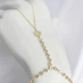 BUĞZ Gold Renk Pirinç Mavi Taş Detaylı Kutup Yıldızı Model Şahmeran