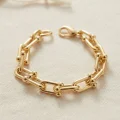 BUĞZ Gold Renk Pirinç Tifani Model Kadın Bileklik
