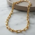 BUĞZ Gold Renk Pirinç Tifani Model Kadın Kolye