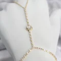 BUĞZ Gold Renk Pirinç Zirkon Taşlı Kalp Model Şahmeran