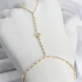 BUĞZ Gold Renk Pirinç Zirkon Taşlı Yıldız Model Şahmeran