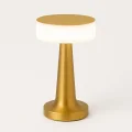 BUĞZ Gold Silindir Şarjlı Masa Lambası Modern Dekoratif LED Kablosuz Metal Abajur Modeli