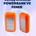 Gold Silver GS-875 Outdoor Powerbank & Işıldak – Güneş Paneli, 32 LED, 10000 mAh, Çift Çıkış