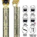 BUĞZ Gold Uçlu Vintage  Şarjlı Traş Makinesi Saç Sakal Ense Çizim Vucüt Kılı Tıraş Makinası
