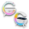 BUĞZ Google Dijital Kablosuz Şarj Özellikli Bluetooth Hoparlör Gece Lambası