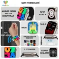 BUĞZ Gri Akıllı Saat, AMOLED Ekranlı, Nabız ve Uyku Takibi Özellikli, 3 Adet Siyah Silikon Kordonlu