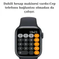 BUĞZ Gri Akıllı Saat, Nabız Sensörü ve GPS Özellikli, Suya Dayanıklı, Silikon Kordonlu