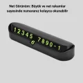 BUĞZ Gri Alüminyum Araç İçi Telefon Numaratörü – Dayanıklı, Modern ve Net Görünürlük Sağlayan Tasarım