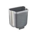 BUĞZ Gri Katlanabilir Mutfak Çöp Kovası 6lt Bx40