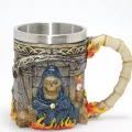 BUĞZ Grim Reaper Azrail Kabartmalı 3d Tasarım Çelik Kupa Bardak Alk4368