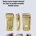  Güçlü Motorlu Kablolu Sakal ve Bıyık Tıraş Makinesi Çelik Bıçaklı