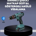 BUĞZ Güçlü Şarjlı Matkap Vidalama Çift Batarya