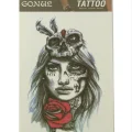 BUĞZ Gül Kuru Kafa Tattoo Dövme Sticker