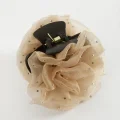 BUĞZ Gül Tüllü Mandal Toka 8 cm
