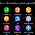BUĞZ Gümüş Kasa ve Siyah Silikon Kordonlu, GPS ve Nabız Sensörü Özellikli Akıllı Saat