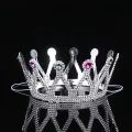  Gümüş Renk Çocuk ve Yetişkin Uyumlu Kraliçe Tacı Prenses Tacı 8X25 cm