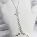 BUĞZ Gümüş Renk Pirinç Kutup Yıldızı Zirkon Taşlı Şahmeran