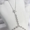 BUĞZ Gümüş Renk Pirinç Zirkon Taşlı Deniz Yıldızı Model Şahmeran