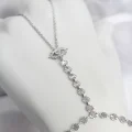 BUĞZ Gümüş Renk Pirinç Zirkon Taşlı Göz Model Şahmeran