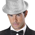  Gümüş Renk Uzun Plastik Simli Parti Şapkası