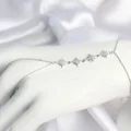 BUĞZ Gümüş Renk Zirkon Taşlı Sıralı Kutup Yıldızı Model Şahmeran