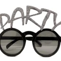 BUĞZ Gümüş Simli Party Yazılı Parti Gözlüğü Show 15x7 Cm