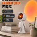 BUĞZ Gün Batımı Efekti Sunan Astronot LED Masa Lambası Yeni Nesil