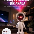 BUĞZ Gün Batımı Projektör Lamba Astronot Görünümlü Dekoratif Masa Lambası Yeni Nesil
