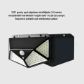 BUĞZ Güneş Enerjili 100 LED Dış Mekan Lamba – Hareket Sensörlü, 2200mAh Bataryalı Solar Aydınlatma