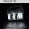  Güneş Enerjili 3 Modlu Duvar Apliği – Bahçe ve Garaj Aydınlatması