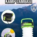 BUĞZ Güneş Enerjili Led Lamba Kamp Lambası Katlanabilir Lamba USB Şarjlı