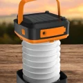 BUĞZ Güneş Enerjili Led Lamba Kamp Lambası Katlanabilir Lamba USB Şarjlı